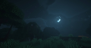A nighttime view of the plains...