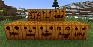 Some carved pumpkins