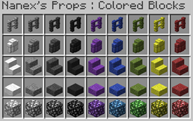 Colored Fences, Walls, Stairs, Slabs and Glowstones...