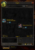 Menu with cloth armor filter