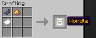 Crafting recipe