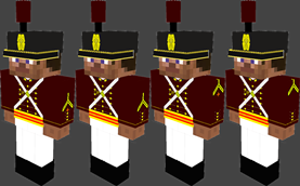 Color Corporal, Corporal, Color Sergeant, Sergeant