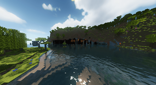 Mystical Lakeside Cavern