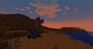 Warm quetz on the sunset