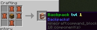 Crafting backpack