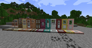 Vanilla glass doors variations