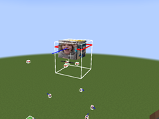 Texture in game with hitboxes on (front)