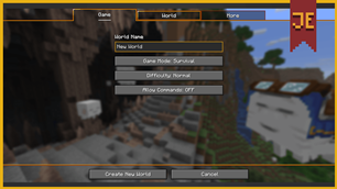 World creation menu