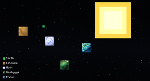 Galaxy Travel Map
