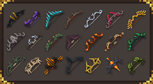 Retextured array of bows