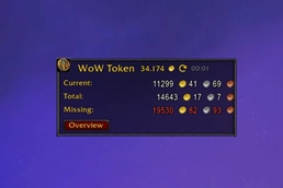Main window only – Clean, space-saving view of your token progress