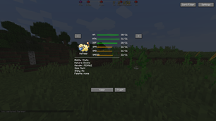 Catch Information Screen