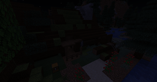 An abandonned cabinet in the woods .