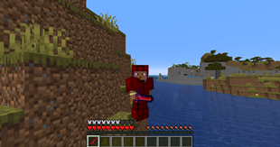Bloody armor and sword