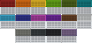 All the Shulker Box color variants!*