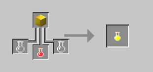 Recipe to craft Gold Blood Bottle