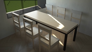 NhatJS's Furniture Mod 1.0.0 - The Rewritten Update - Table & Chairs