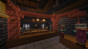 Upstairs brewing area