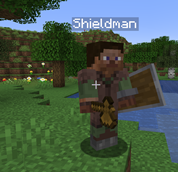 Recruit shield man with Steve Recruits