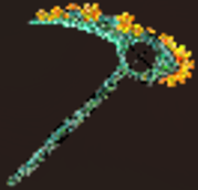 rusted old scythe
