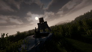 Cinematic Shot from Guns, Cars and Morph.