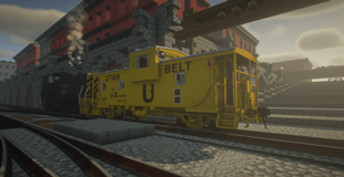 Paired Utah Belt caboose and switcher