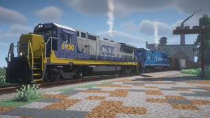 CSX B-40's with a gravel train