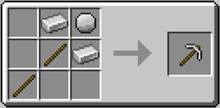 Example Recipe: Iron Pickaxe