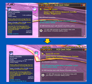RQE cooldown displayed in Magic/macro button
