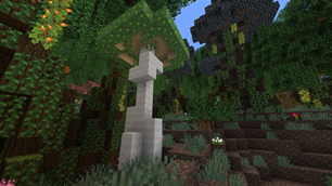 mystical forest with mushroom