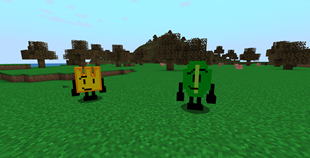 Firey and Leafy at the Plains.