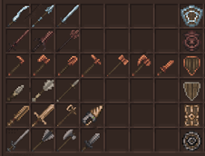 Some weapon sets
