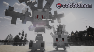 In-game look at the Cobblemon Loading Backgrounds resourcepack.