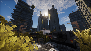 Vehicles as decoration in Lost Cities using ChaosZPack