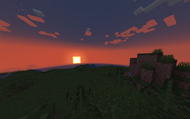 Sunset in the Grassland