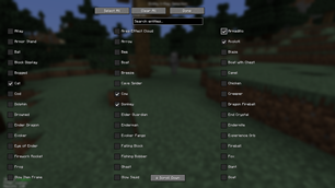 GUI for custom mob selection
