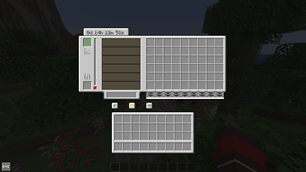 A stack of coal blocks inserted into fuel slot.