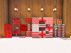 Candy Cane Objects (with shaders)