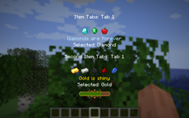 Tabs Test Screen