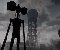 Sirenhead near radar tower