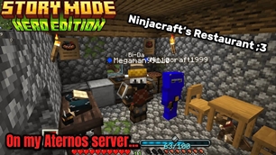 Ninjacraft's Restaurant... With his cook