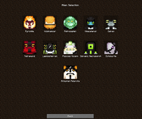 Alien Selection Screen