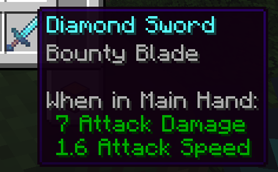 Bounty Blade Enchantment on Sword