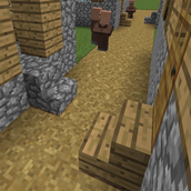 Stairs to the houses