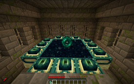 Throwing Ender Pearl at End Portal