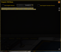 Export Panel
