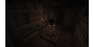 Black Room With Black Cube