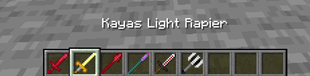 Items in toolbar with modified name