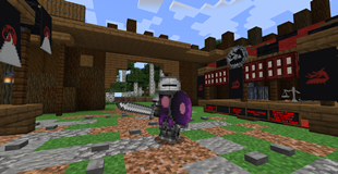 One of our players showing off armor