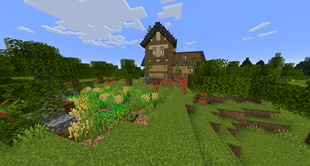 House in valley